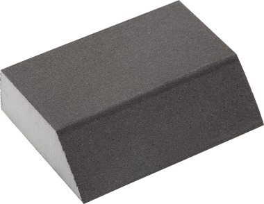 Губка шлифовальная ЗУБР &quot;МАСТЕР&quot; четырехсторонняя угловая, средняя жесткость, Р80, 100х68х42х26мм — Официальный партнер ЗУБР в России