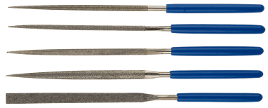 Набор ЗУБР &quot;ЭКСПЕРТ&quot; Надфили с алмазным напылением в пакете PVC, P 140, 140х75мм, 5шт, 33386-140-H5 — Официальный партнер ЗУБР в России