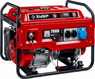 Бензиновый генератор с электростартером, 7000 Вт, ЗУБР &quot;МАСТЕР&quot; СБ-7000Е — Официальный партнер ЗУБР в России