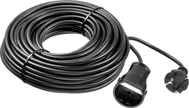 Удлинитель-шнур ПВС 207-Ш, 50 м, 2200 Вт, 1 гнездо, ПВС 2х0,75 мм2, ЗУБР — Официальный партнер ЗУБР в России