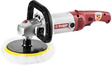 Машина полировальная, ЗУБР ЗПМ-1300Э, тарелка 180 мм, 600-3000 об/мин, 1300 Вт — Официальный партнер ЗУБР в России