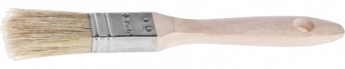 Кисть плоская ЗУБР &quot;УНИВЕРСАЛ-ЭКСПЕРТ&quot;, светлая натуральная щетина, деревянная ручка, 1&quot;/25мм — Официальный партнер ЗУБР в России