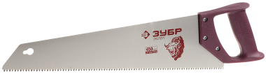 Ножовка ЗУБР &quot;ЭКСПЕРТ&quot; по дереву, прямой крупный закаленный зуб, пластмассовая ручка, шаг зуба 5мм, 450мм — Официальный партнер ЗУБР в России