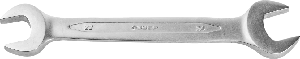 Рожковый гаечный ключ 22 x 24 мм, ЗУБР фото 1 — Официальный партнер ЗУБР в России