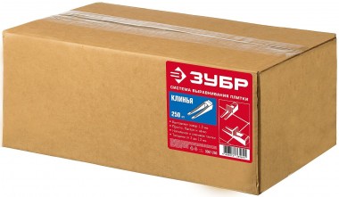 ЗУБР СВП Клин для системы выравнивания плитки, 250 шт, 3387-250 — Официальный партнер ЗУБР в России