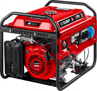 Бензиновый генератор с электростартером, 8000 Вт, ЗУБР &quot;МАСТЕР&quot; СБ-8000Е — Официальный партнер ЗУБР в России