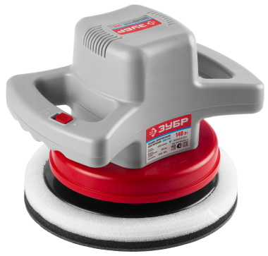 Полировальная машина, ЗУБР ЗПМ-240, 2 полировальные насадки, 3200 об/мин, 240 мм, 140 Вт — Официальный партнер ЗУБР в России