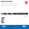 ЗУБР  НЕХ-1/4", d 6.5 х 119 мм, сверло по металлу для винтовёртов и шуруповертов IMPACT READY (29623-6.5_z01) фото 3 — Официальный партнер ЗУБР в России
