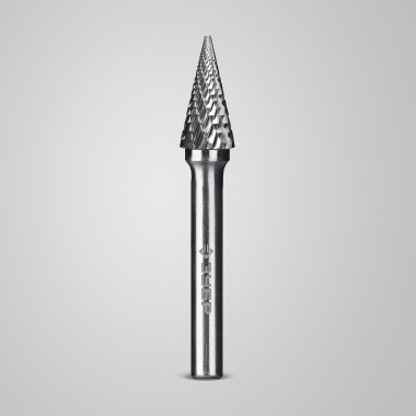 ЗУБР 10х20 мм, тип M (конус с острым углом 25°), хв-к 6 мм, твердосплавная борфреза, ПРОФЕССИОНАЛ (28811-10-20) — Официальный партнер ЗУБР в России