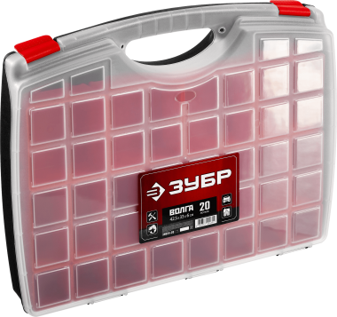 Органайзер &quot;ВОЛГА-20&quot; со съемными лотками, ЗУБР — Официальный партнер ЗУБР в России