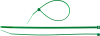 Кабельные стяжки зеленые КС-З1, 2.5 x 100 мм, 100 шт, нейлоновые, ЗУБР Профессионал фото 1 — Официальный партнер ЗУБР в России