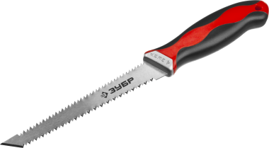 Выкружная мини-ножовка для гипсокартона ЗУБР 150 мм, 17 TPI (1.5 мм), пласт. рукоятка — Официальный партнер ЗУБР в России