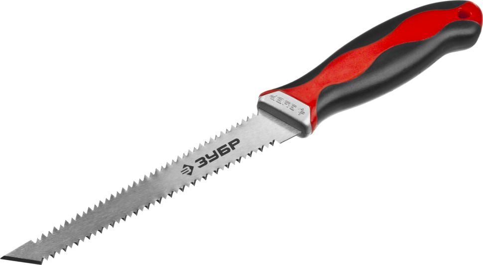 Выкружная мини-ножовка для гипсокартона ЗУБР 150 мм, 17 TPI (1.5 мм), пласт. рукоятка фото 1 — Официальный партнер ЗУБР в России