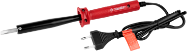 Электропаяльник ЗУБР &quot;МАСТЕР&quot; с пластмассовой рукояткой и долговечным жалом, форма клин, 80Вт, 55400-80_z01 — Официальный партнер ЗУБР в России