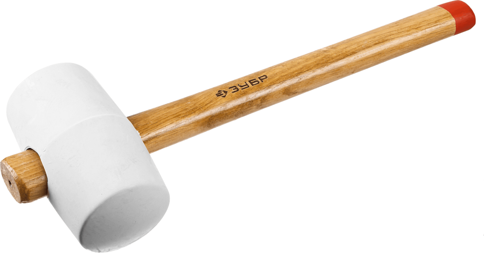 Киянка ЗУБР резиновая белая, с деревянной рукояткой, 0,76 кг 1, 20511-680_z01 фото 1 — Официальный партнер ЗУБР в России