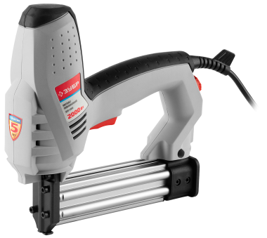 Пистолет скобозабивной (степлер), ЗУБР ЗСП-2000, регулятор силы удара, скоба: 15-25 мм, гвоздь: 15-30 мм, 2000 Вт — Официальный партнер ЗУБР в России