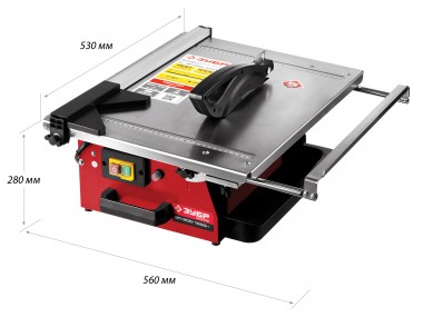 Электроплиткорез ЗУБР &quot;МАСТЕР&quot;, диск 200 мм, глубина реза 90°-40мм/45°-25мм, стол 500х400мм, 2950об/мин, 1000Вт — Официальный партнер ЗУБР в России