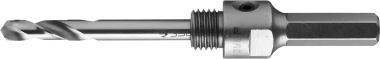 Державка ЗУБР &quot;ПРОФИ&quot; для коронки универсальной, твердосплавные резцы, d&gt;22мм, HEX, сверло HSS, 8х100мм — Официальный партнер ЗУБР в России