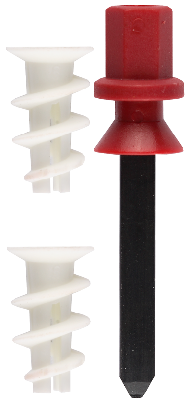 Дюбель нейлоновый, тип &quot;Дрива&quot;, для гипсокартона в комплекте с установочной насадкой для дрели, 23 мм, 100шт, ЗУБР — Официальный партнер ЗУБР в России