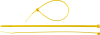 Кабельные стяжки желтые КС-Ж1, 4.8 x 400 мм, 100 шт, нейлоновые, ЗУБР Профессионал фото 1 — Официальный партнер ЗУБР в России