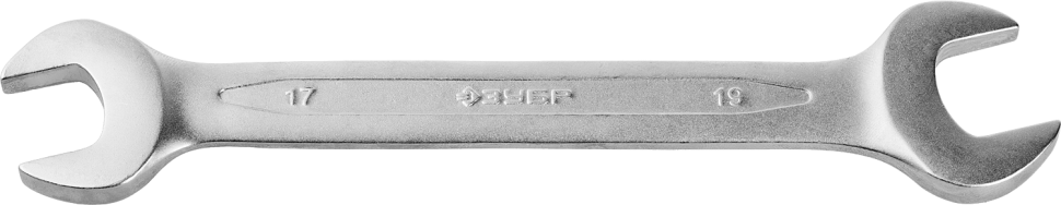 Рожковый гаечный ключ 17 x 19 мм, ЗУБР фото 1 — Официальный партнер ЗУБР в России