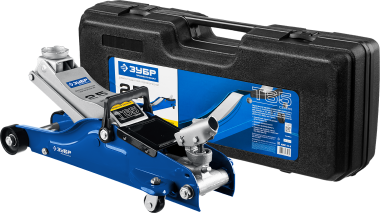 Домкрат гидравлический подкатной T65, 2,5т, 90-360мм, в кейсе, ЗУБР Профессионал 43057-2.5-K — Официальный партнер ЗУБР в России