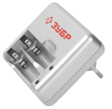 Зарядное устройство ЗУБР для никель-металлгидридных аккумуляторов, в блистере, время зарядки 1 час, 2хААА/АА — Официальный партнер ЗУБР в России