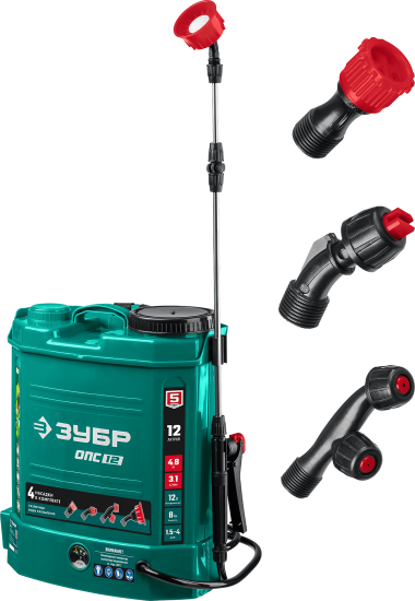 Опрыскиватель аккумуляторный ЗУБР ОПС-12 &quot;МАСТЕР&quot;, 12 В, 380х210х440 мм, 12 л бак — Официальный партнер ЗУБР в России