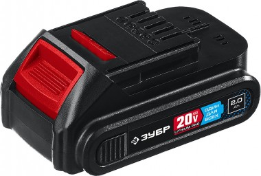 Аккумуляторная батарея ЗУБР Профессионал 20В, Li-Ion, 2Ач, тип T7, ST7-20-2 — Официальный партнер ЗУБР в России