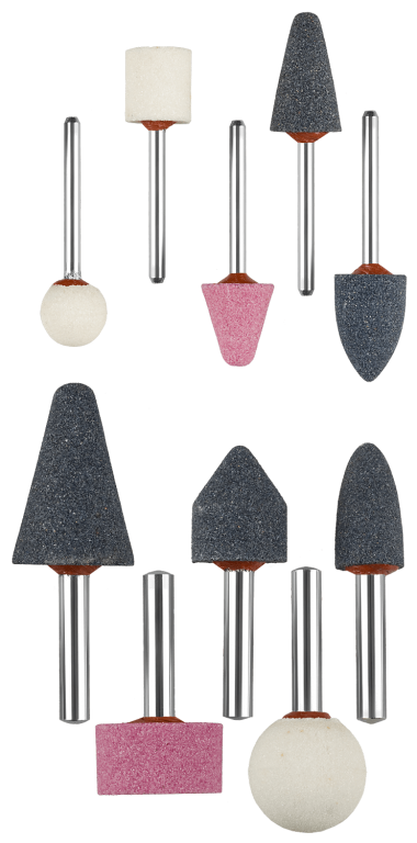 Набор ЗУБР &quot;МАСТЕР&quot;: Абразивные минишарошки-насадки для гравера и дрели, хвостовик d 3,2мм, d 6мм — Официальный партнер ЗУБР в России
