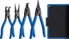 Набор съемников стопорных колец ЗУБР 4 шт, внутренний/внешний, 180 мм, прямые/изогнутые губки, 22821-H4 фото 1 — Официальный партнер ЗУБР в России