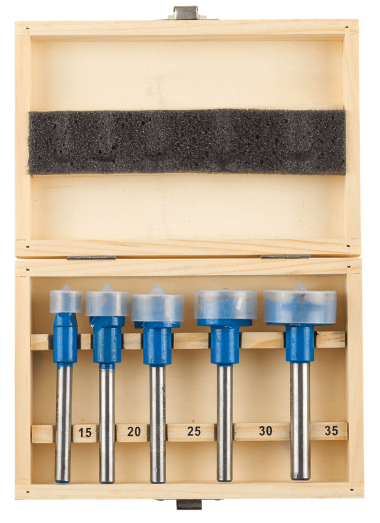 Набор сверл ФОРСТНЕРА-ВК 5шт( d=15-35мм), композитных, с твердосплавными резцами, ЗУБР — Официальный партнер ЗУБР в России