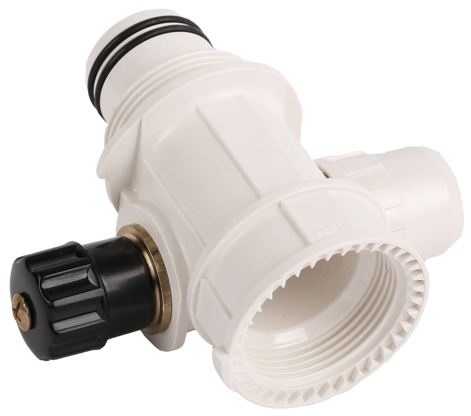 Коллектор ЗУБР "ШиреФит" сборный с вентилем"внутренняя резьба - штуцер с гайкой - штуцер с гайкой", 32мм-20мм-32мм фото 1 &mdash; Официальный партнер ЗУБР в России