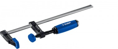 Струбцина ЗУБР &quot;ПС-250/50&quot;, тип &quot;F&quot;, двухкомпонентная ручка, стальная закаленная рейка, 50х250мм, &quot;ПРОФЕССИОНАЛ&quot;, 32155-050-250_z01 — Официальный партнер ЗУБР в России