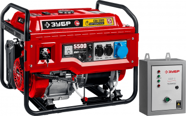 Бензиновый генератор с автозапуском, 5500 Вт, ЗУБР &quot;МАСТЕР&quot; СБА-5500 — Официальный партнер ЗУБР в России