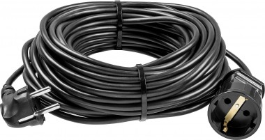 Удлинитель-шнур ПВС 307-Ш, 50 м, 2500 Вт, 1 гнездо, ПВС 3х0,75 мм2, ЗУБР — Официальный партнер ЗУБР в России