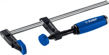 Струбцина усиленная ЗУБР ПС-200/50 тип &quot;F&quot; 50х200мм, двухкомпонентная ручка, &quot;ПРОФЕССИОНАЛ&quot; 32155-050-200_z01 — Официальный партнер ЗУБР в России