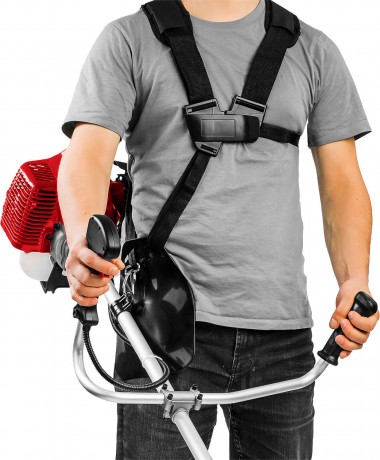 Триммер бензиновый (бензокоса), ЗУБР КРБ-2500-Р, 52 см3(3,3л.с./2,5кВт), 9000об/мин, катушка/нож, шир. скашивания 47/25,5см, велос.рукоятка — Официальный партнер ЗУБР в России