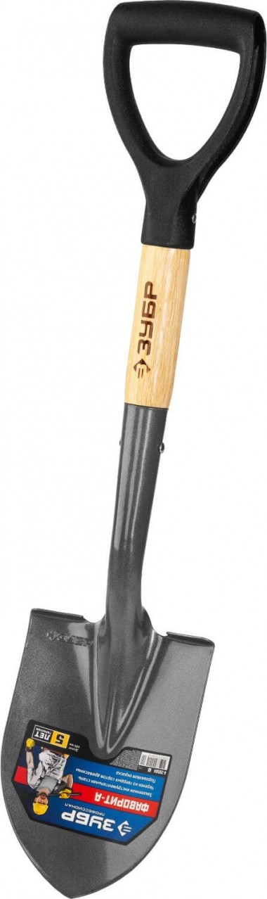 ЗУБР Фаворит-А 210х145х680мм, полотно 1.6мм закалено, дерев. лакир. черенок высш. сорт с рукояткой, автомобильная лопата, Профессионал (4-39504) — Официальный партнер ЗУБР в России