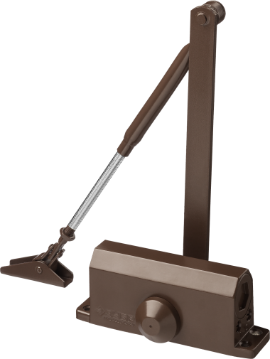 Доводчик дверной ЗУБР &quot;ПРОФЕССИОНАЛ&quot;, для дверей массой до 100 кг, цвет коричневый — Официальный партнер ЗУБР в России