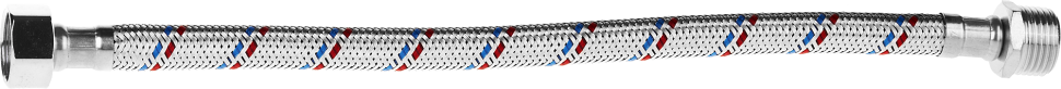 Подводка гибкая ЗУБР для воды, оплетка из нержавеющей стали, г/ш 1/2" - 0,3м фото 1 &mdash; Официальный партнер ЗУБР в России