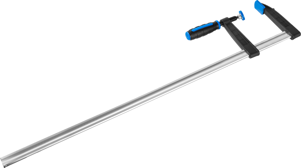 Струбцина ЗУБР "ПРОФЕССИОНАЛ", тип "F", двухкомпонентная ручка, стальная закаленная рейка, 50х150мм фото 1 — Официальный партнер ЗУБР в России