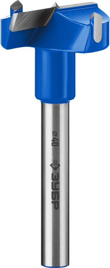 Сверло Форстнера композитное с твердосплавными резцами ЗУБР d40 x 90 мм, 29945-40_z01 — Официальный партнер ЗУБР в России