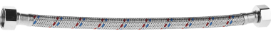Подводка гибкая ЗУБР для воды, оплетка из нержавеющей стали, г/г 1/2&quot; - 2м — Официальный партнер ЗУБР в России