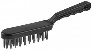 Щетка ЗУБР &quot;ЭКСПЕРТ&quot; проволочная стальная большая с пластмассовой ручкой, 4 ряда, 35011-4_z01 — Официальный партнер ЗУБР в России