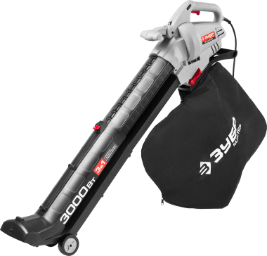 Пылесос садовый (воздуходувка) электрический, ЗУБР ЗПСЭ-3000, 8000 - 15000 об/мин, 160-270 км/ч, мусоросборник 45л, 13.5 м3/мин, 3000 Вт — Официальный партнер ЗУБР в России