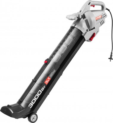 Пылесос садовый (воздуходувка) электрический, ЗУБР ЗПСЭ-3000, 8000 - 15000 об/мин, 160-270 км/ч, мусоросборник 45л, 13.5 м3/мин, 3000 Вт — Официальный партнер ЗУБР в России