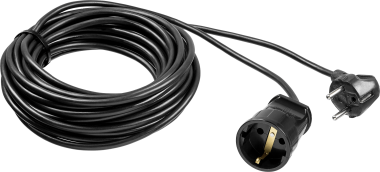 Удлинитель-шнур "ПВС 307-Ш", 10 м, 2500 Вт, 1 гнездо, ПВС 3х0,75 мм2, ЗУБР &mdash; Официальный партнер ЗУБР в России