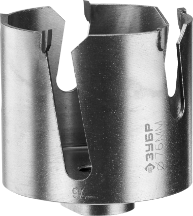 Коронка ЗУБР &quot;ПРОФИ&quot; &quot;ПРОУНИВЕРСАЛ&quot;, твердосплав резцы, бетон, кирпич, керам, цв мет, гипсокарт, пласт, дерево, d=76мм — Официальный партнер ЗУБР в России