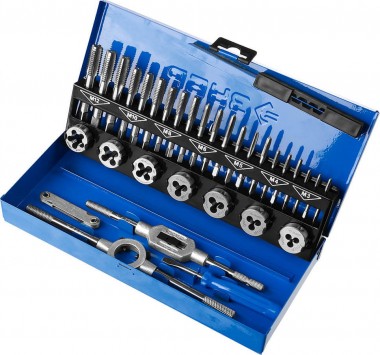 Набор метчиков и плашек ЗУБР &quot;ПРОФЕССИОНАЛ&quot;, сталь Р6М5, 32 предмета — Официальный партнер ЗУБР в России